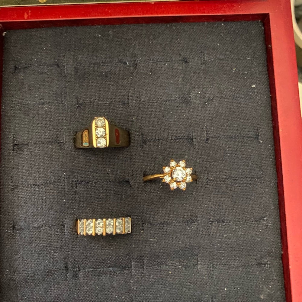 18k gold rings